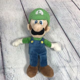 Mario Bros Wii Luigi Plush Doll Stuffed Toy 2010 Nintendo 9 " Long