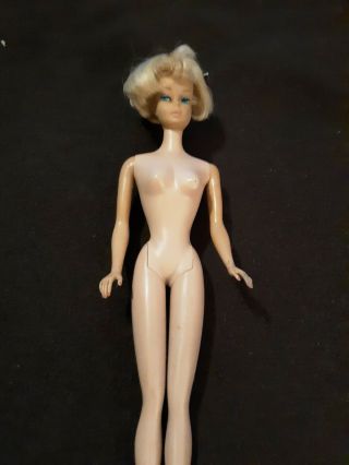 Vintage Blonde Bubble Cut Barbie 1964 Mattel Doll - Great Make - Up