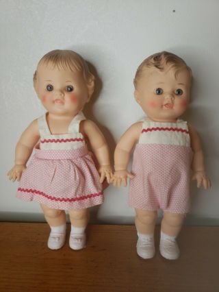 Vintage Baby Dolls,  Tod - L - Tot Sun Rubber Co Barberton Ohio Both Squeaker