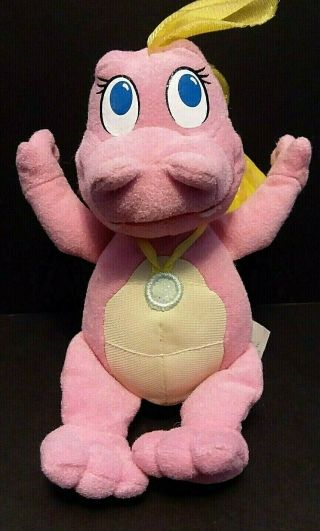 2002 Dragon Tales Approx 7 " Cassie Pink Dragon Plush By Sesame Workshop Shp