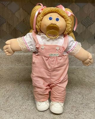Vintage 1984 Ok Factory Cabbage Patch Doll In W/paci