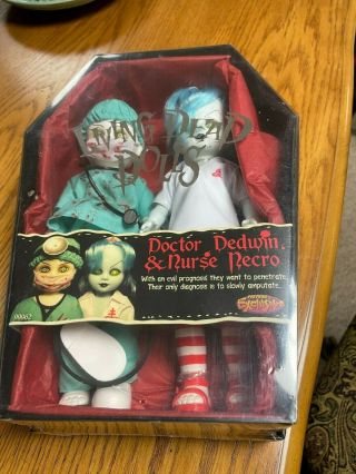 Living Dead Dolls - Doctor Dedwin & Nurse Necro - Previews Exclusive - Complete