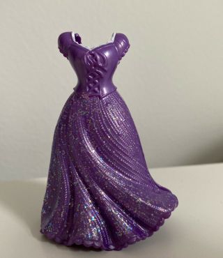 Disney Princess Tangled Magiclip Magic Clip Doll Polly Dress Purple Rapunzel