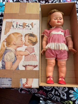 Vintage 1961 Ideal Kissy The Kissing Doll Needs A Little Tlc