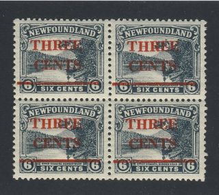 4x Newfoundland Mnh Vf Stamps Blk Of 4= 3x 160 1x 160iii - 3c/6c Mnh Gv= $136.  00