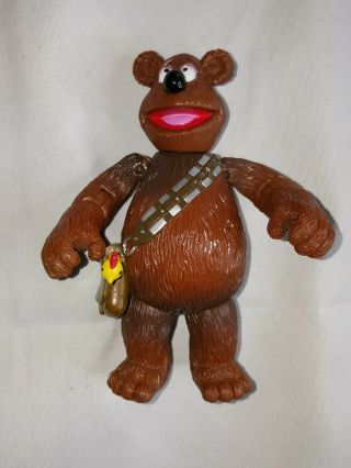 Disney Fozzie Chewbacca Figure Star Wars Muppets 2012 5 Inch From 2 Pack W Han
