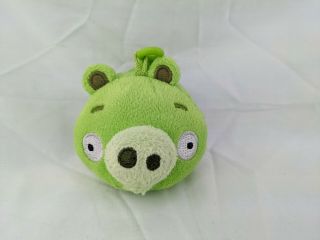 Commonwealth Angry Birds Green Pig Clip On Plush 2.  5 " Stuffed Animal Toy