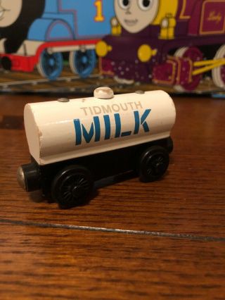 1998 Wooden Tidmouth Milk Tanker For Thomas And Friends Wooden Railway