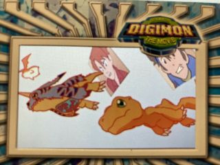 Digimon Taco Bell The Digimon Movie Cell Agumon & Gabumon Scene 2000 Bandai 3