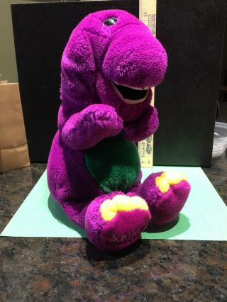 Vintage 15 " Plush Barney The Purple Dinosaur 1992 Lyons Group Stuffed Animal