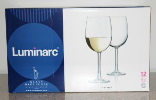 Luminarc Clear Wine Glasses Cachet 19 Oz Case Of 12,  9 " Tall,  3 " Wide