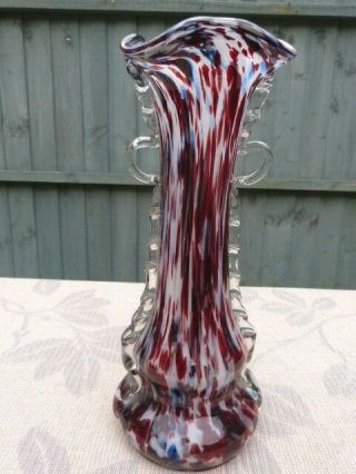 Vintage Mid Century Hand Made Murano Glass Vase.