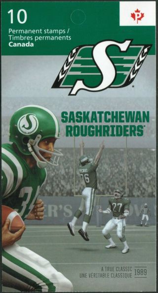 Canada Sc 2572a Grey Cup: Saskatchewan Roughriders,  Booklet Bk503,  - Nh