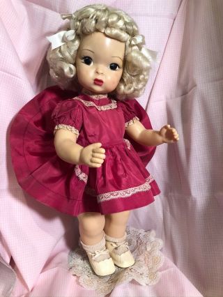 1952 Terri Lee Party Dress Chemise Fuchsia Montgomery Ward Exclusive (no Doll)