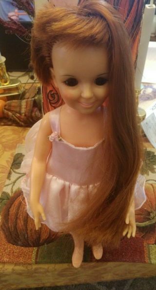 Vintage 1969 Ideal Crissy Doll With Hair That Grows W/ Box