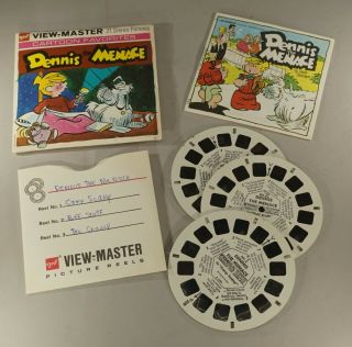 1967 Dennis The Menace View Master Reels Set Of 3 In Package