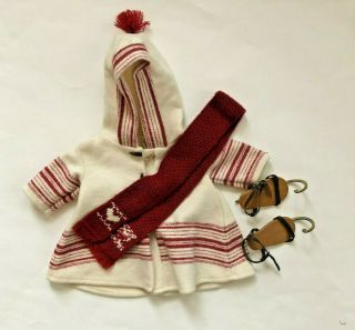 American Girl Kirsten Ice Skaing Outfit With Skates & Scarf Pleasant Co.  Retired