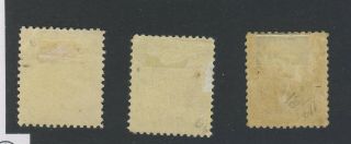 3x Canada WW1 Admiral stamps 113 - 7c 117 - 10c Blue 119 - 20c Guide Value= $145.  00 2