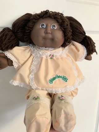 Vintage Cabbage Patch African American Doll W Clothes Diaper