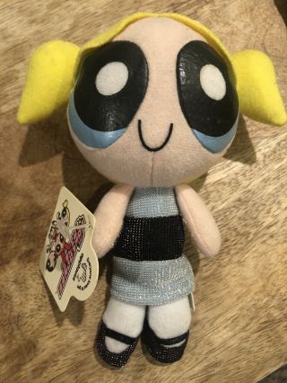 Powerpuff Girls Plush Bubbles Doll 7 " 2000 Applause With Tags