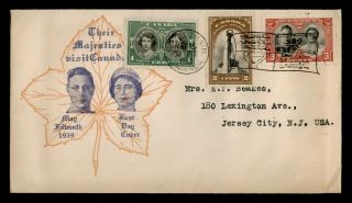 Dr Who 1939 Canada Fdc Royal Visit C224292
