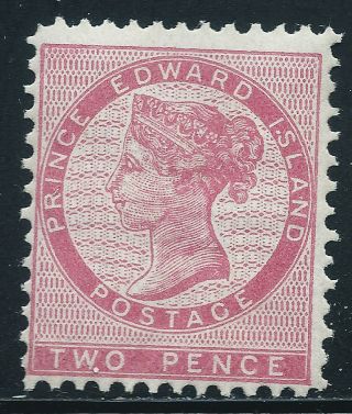 P.  E.  I.  5 (1) 1862 2 Pence Rose Queen Victoria Perf 12 Mnh Cv$24.  00
