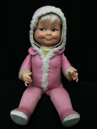 1968 Vintage Little Lost Baby Doll Ideal 3 Faces Laugh Cry Sleep