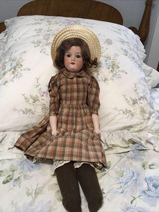 ANTIQUE ARMAND MARSEILLE 370 BISQUE DOLL LOVELY 19 1/2” Tall 3