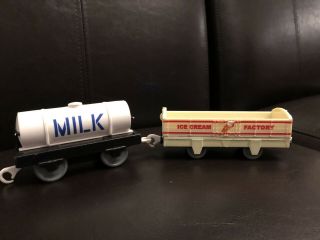 Thomas Trackmaster Sodor Ice Cream Factory Train Cargo Car Dairy Milk Co