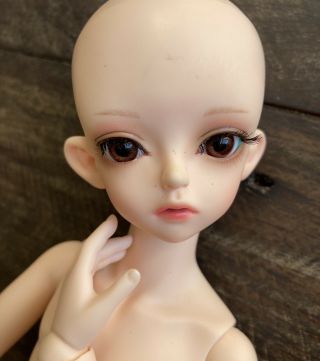 1/4 Scale Stunning Bjd Doll Recast With Fantasy Faun Legs,  Face Up & Eyes