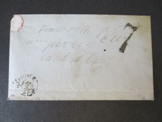 Canada Stampless,  Hapinee?? 1862,  Small Post Office,  Hand Written Date.  [1015