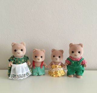 Sylvanian Families 1999’s Flair Vintage Petite Bears Family Ec— Rare Htf