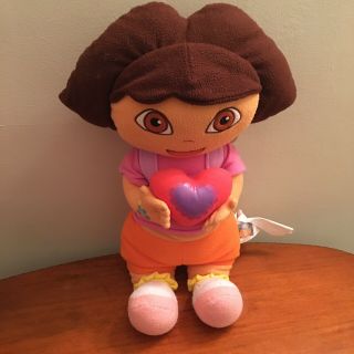 Dora The Explorer Large Plush Pillow Doll Stuffed Animal Toy 25 " Backpack Nickjr