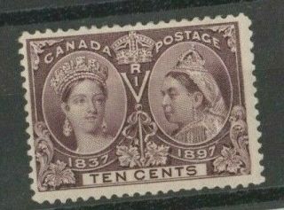 Canada 1897 Qv Jubilee 57 10 Cent Mh