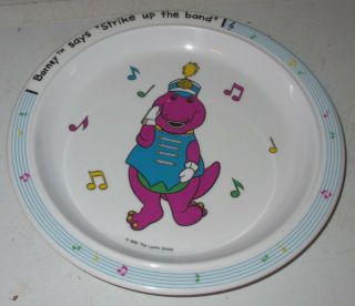 Barney The Dinosaur Strike Up The Band 8 1/2” Diameter 1992 Selandia Vintage