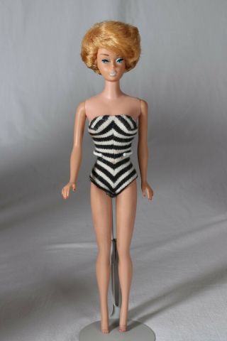 Vintage Barbie 1961 White Ginger Bubble Cut