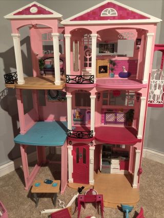 Mattel Barbie Dream House Doll.  Photos Shows What Includes Local Pick Up Only