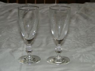 Set Of 2 Libbey Georgian Clear Whiskey Sour Glasses