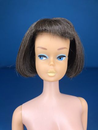 Vintage Brunette American Girl Barbie Doll 1965 Bendable Legs