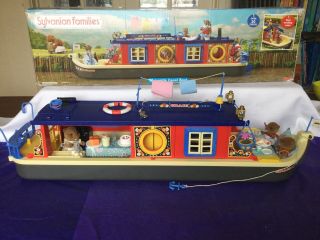 Sylvanian Families Canal Boat Grace Bundle.  Boxed,  Figures & Extra Accessories.