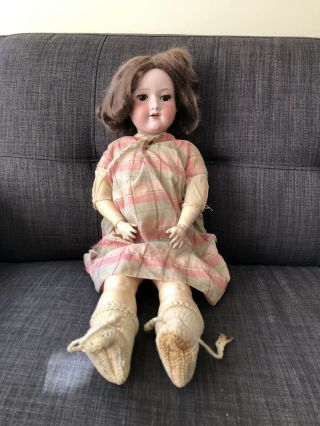Antique German Bisque Armand Marseille Doll 390 A 6 1/2 M Vintage