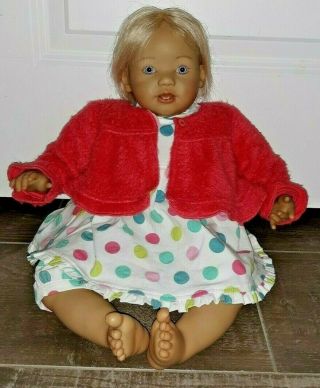 Annette Himstedt Sunny Girl Himie Baby Doll 2001 Vinyl Cloth 21 " Doll