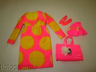 Vintage Barbie Cousin Francie Doll Mod Fashion Clothes 1277 Sunspots Complete