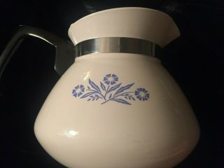 Corning Ware Blue Cornflower Stove Top 6 Cup Tea Pot