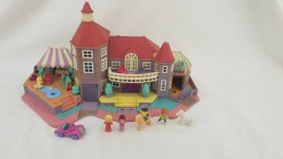 Vintage Polly Pocket Magical Mansion 7 Figures 1994 By Bluebird Toys Lights Work