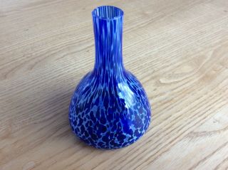 Avondale Glass - Blue Glass Vase - Hand Made In Pembrokeshire Wales