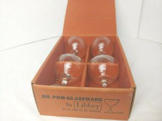 Vintage Mr Pro Glassware Home Bartender Set Of 4 Libbey Cocktail Glasses 4.  5oz