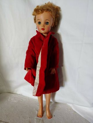 Vintage Ideal Doll Vt - 18 Light Brown Hair Sleep Eyes 17” Doll Rare Good Cond