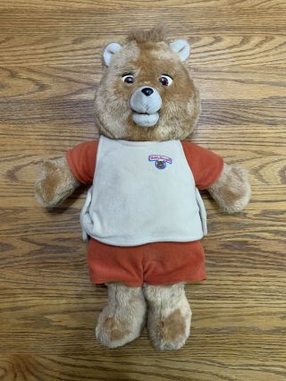 Vintage Teddy Ruxpin Doll 1985 Plus Tape And Book The Airship Great
