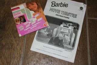 Vintage Barbie Movie Theatre Playset 99 Complete Concessions Seats Turnstile 2